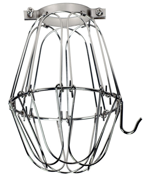 Satco 90/1912 Light Bulb Cage; Nickel Finish; 5-3/4" Height