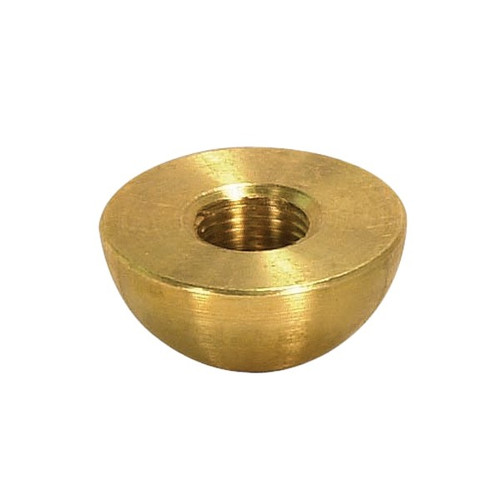 Satco 90/2099 Brass Half Ball; Unfinished; 1/8 Tap; 1-1/4" Diameter