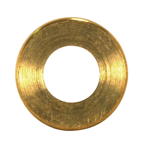 Satco 90/2149 Turned Brass Check Ring; 1/4 IP Slip; Burnished And Lacquered; 1" Diameter