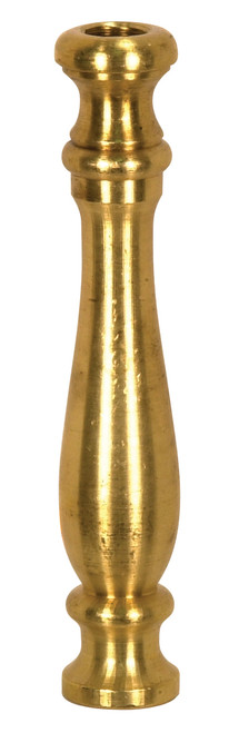 Satco 90/2170 Solid Brass Neck And Spindle; Unfinished; 3/4" x 4-1/8"; 1/8 IP Tapped