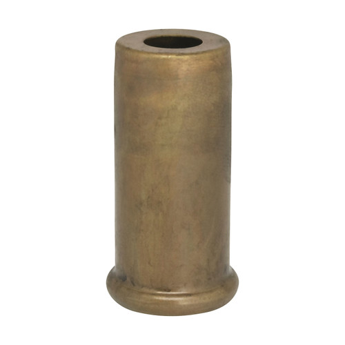 Satco 90/2220 Solid Brass Spacer; 7/16" Hole; 2" Height; 7/8" Diameter; 1" Base Diameter; Unfinished