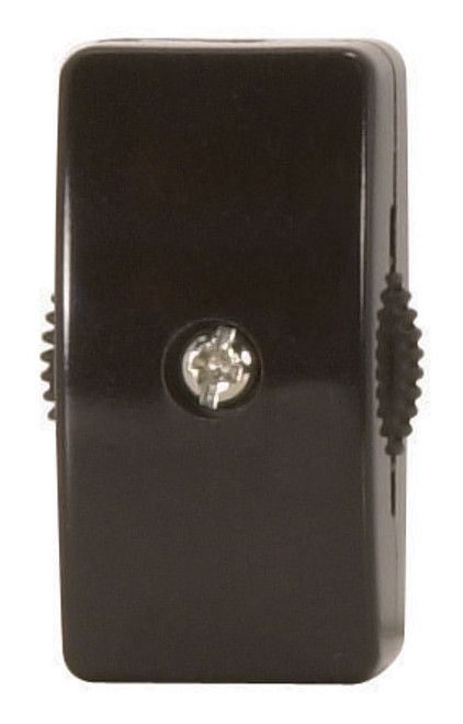 Satco 90/574 On-Off Cord Switch For 18/2 SPT-2; 6A-125V, 3A-250V, 3A-120V, 3A-125V; Brown Finish