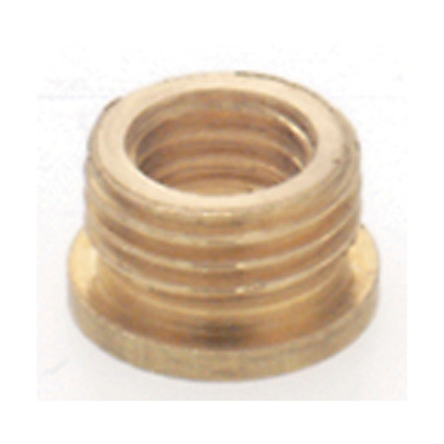 Satco 90/762 Brass Reducing Bushing; Unfinished; 1/8 M x 1/4-27 F; With Shoulder