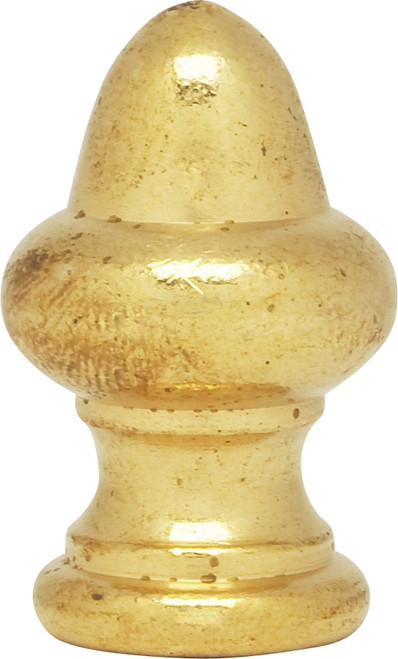 Satco 90/837 Acorn Finial; 1-1/2" Height; 1/8 IP; Burnished And Lacquered