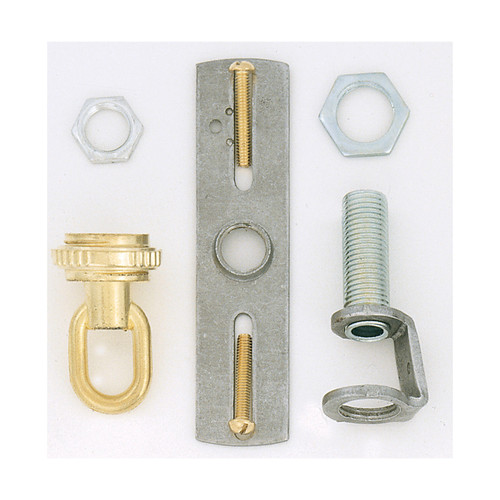 Satco S70/350 Screw Collar Loop Kit; Brass Finish