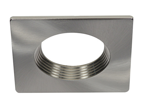 Satco S9527 Freedom Square 4" Trim Option For 4" Base Unit; Brushed Nickel Finish