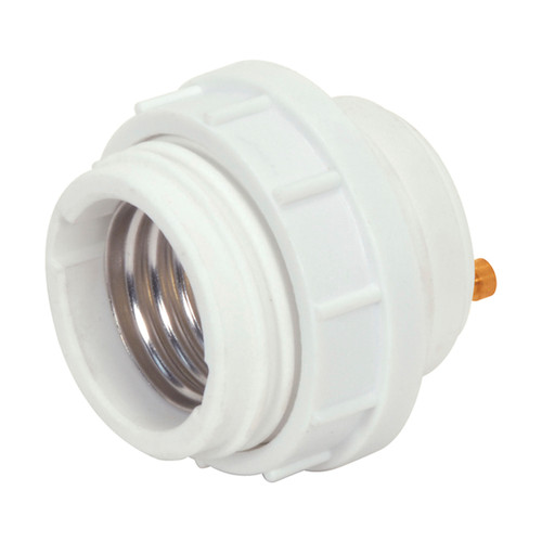 Satco 80/2257 GU24 To E26 Threaded Porcelain Adapter; For LED Lamps Only