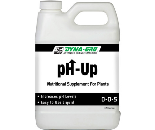 Dyna-Gro DYPHU032 DYPHU032 pH-Up 0-0-5 Supplement, 1 quart, Meters and Solutions