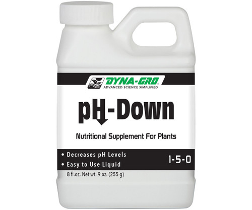 Dyna-Gro DYPHD008 DYPHD008 pH-Down 1-5-0 Supplement, 8 oz, Meters and Solutions
