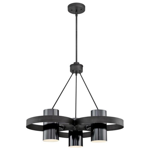 Westinghouse 6369000 Exton Three-Light Indoor Chandelier
Distressed Aluminum Finish with Gun Metal Shades