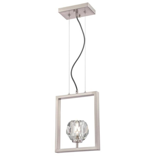 Westinghouse 6367600 Zoa LED Indoor Pendant
Brushed Nickel Finish with Crystal Glass