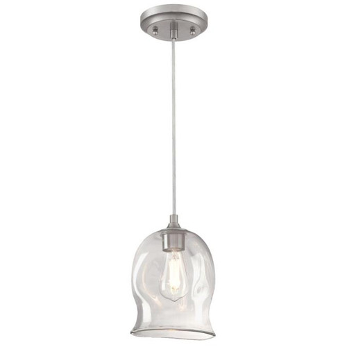 Westinghouse 6366100 Indoor Mini Pendant
Brushed Nickel Finish with Clear Indented Glass