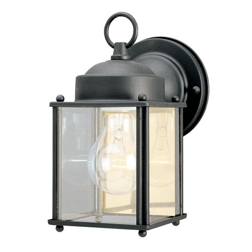 Westinghouse 6697200 One-Light Outdoor Wall Lantern
Textured Black Finish on Steel with Clear Glass Panels