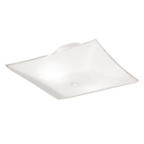 Westinghouse 6620100 Two-Light Indoor Semi-Flush-Mount Ceiling Fixture
White Finish with White Glass
