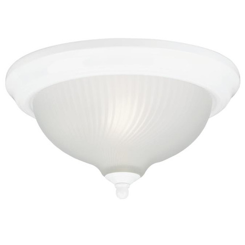 Westinghouse 6430000 Two-Light Indoor Flush-Mount Ceiling Fixture
White Finish with Frosted Swirl Glass
