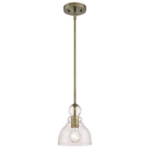 Westinghouse 6356500 Fiona Indoor Mini Pendant
Antique Brass Finish with Clear Seeded Glass