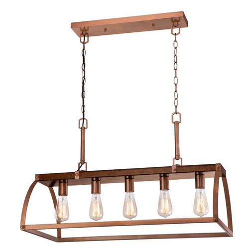 Westinghouse 6351600 Oak Lane Five-Light Indoor Chandelier
Barnwood Finish with Washed Copper Accents Westinghouse 6351600 Oak Lane Five-Light Indoor Chandelier
Barnwood Finish with Washed Copper Accents