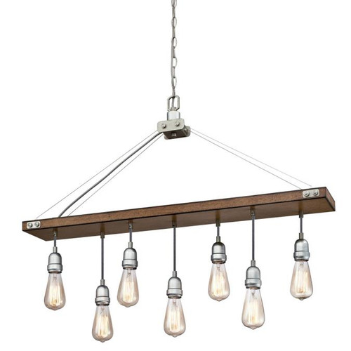 Westinghouse 6351500 Elway Seven-Light Indoor Chandelier
Barnwood Finish with Galvanized Steel Accents