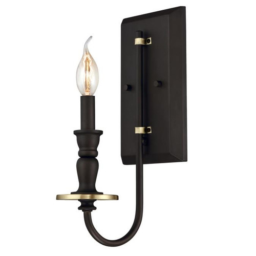 Westinghouse 6350200 Cresting One-Light Indoor Wall Fixture
Oil Rubbed Bronze Finish with Antique Brass Accents