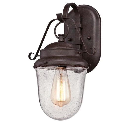 Westinghouse 6348400 Elmwood One-Light Outdoor Wall Fixture
Aged Brown Finish with Clear Seeded Glass