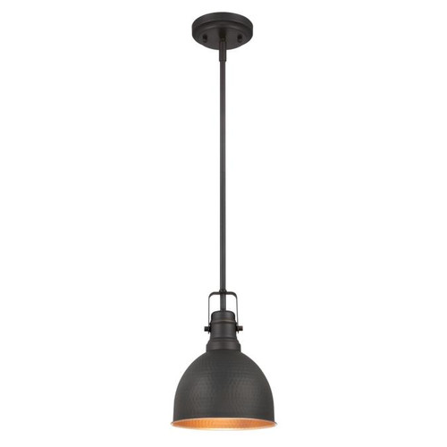 Westinghouse 6345600 Madras Indoor Mini Pendant
Hammered Oil Rubbed Bronze Finish with Highlights