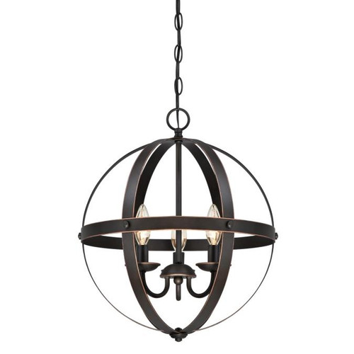 Westinghouse 6341800 Stella Mira Three-Light Indoor Chandelier
Oil Rubbed Bronze Finish with Highlights