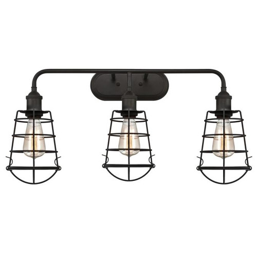 Westinghouse 6338000 Oliver Three-Light Indoor Wall Fixture
Oil Rubbed Bronze Finish with Cage Shades