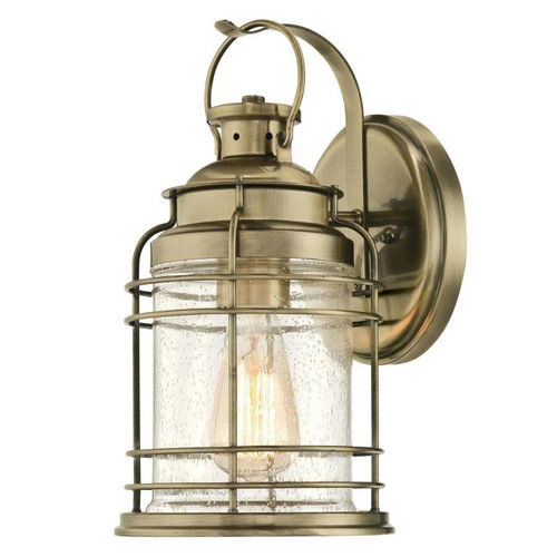 Westinghouse 6335200 Kellen One-Light Outdoor Wall Fixture
Antique Brass Finish with Clear Seeded Glass