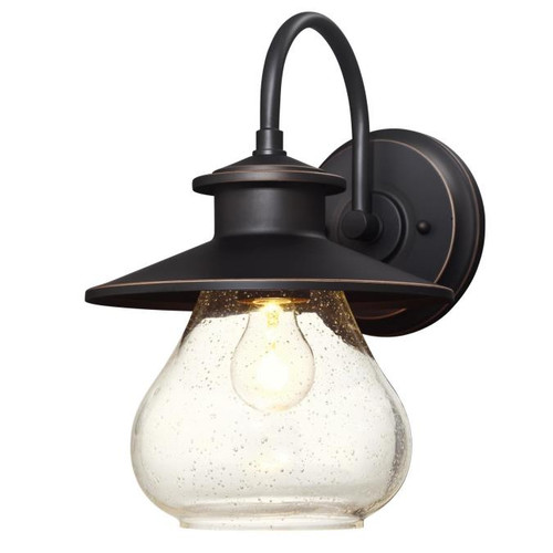 Westinghouse 6313500 Delmont One-Light Outdoor Wall Fixture
Oil Rubbed Bronze Finish with Highlights and Clear Seeded Glass