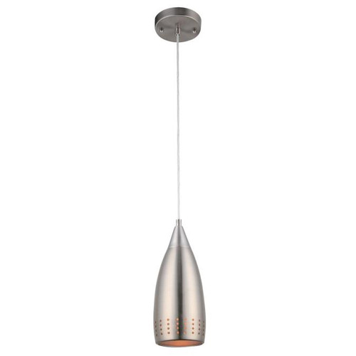 Westinghouse 6101300 Percy Indoor Mini Pendant
Brushed Nickel Finish with Perforated Metal Shade