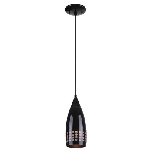 Westinghouse 6100900 Percy Indoor Mini Pendant
Black Finish with Black Glass Shade