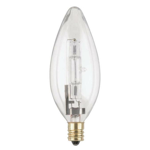 Westinghouse 0402900 Westinghouse 0402900 40 Watt B11 Clear Halogen Fan Light Bulb 2800K E12 Candelabra Base, 120V 2-Pack