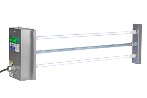 Larson Electronics IND-HVAC-DTW-UVC-R1-SS-36-2L-220V Larson Electronics IND-HVAC-DTW-UVC-R1-SS-36-2L-220V 36 UV Air Duct Disinfection 2-Lamp Fixture - UV-C - Destroys Airborne Bacteria and Viruses - 220V - 26.2W Total UV Output - Air Duct Mount