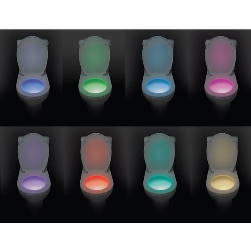 Feit Electric BATH1/LED Motion Sensing Color Selectable LED Bathroom Night Light for the Loo - 8 color choices - uses 3 AAA (not included)