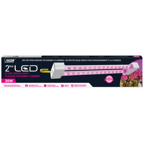Feit Electric GLP24H/30W/LED LED 24" Plant Grow Light, Hydroponic, Linkable, PAR 42, 3300K