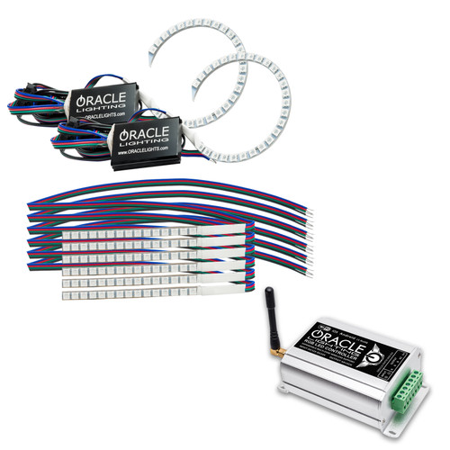 Oracle Lighting 1348-331 Ford Mustang 2018-2019 ORACLE ColorSHIFT Halo Kit w/ DRL 1348-331 Product Image Oracle Lighting 1348-331 Ford Mustang 2018-2019 ORACLE ColorSHIFT Halo Kit w/ DRL 1348-331 Product Image