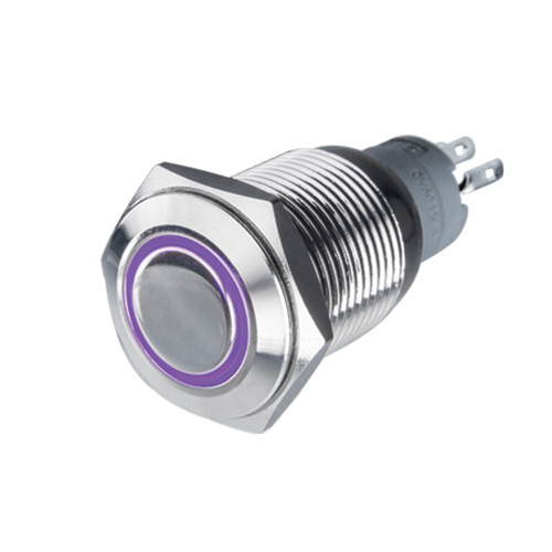 Oracle Lighting 2039-007 Pre-Wired MomentaryFlush Mount LED Switch - UV/Purple 2039-007 Product Image Oracle Lighting 2039-007 Pre-Wired MomentaryFlush Mount LED Switch - UV/Purple 2039-007 Product Image