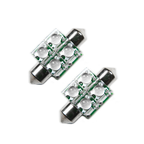 Oracle Lighting 5202-003 33MM 4 LED Festoon Bulbs (Pair) - Red 5202-003 Product Image