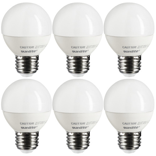 Sunlite 40292-SU G16/LED/7W/D/E26/FR/ES/27K/6PK