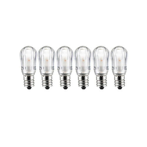Sunlite 41069-SU S6/LED/CL/1W/27K/E12/6PK