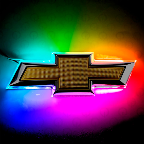Oracle Lighting 3157-333 2014 Chevy Camaro Illuminated Bowtie - Dual Intensity - ColorSHIFT 3157-333 Product Image Oracle Lighting 3157-333 2014 Chevy Camaro Illuminated Bowtie - Dual Intensity - ColorSHIFT 3157-333 Product Image