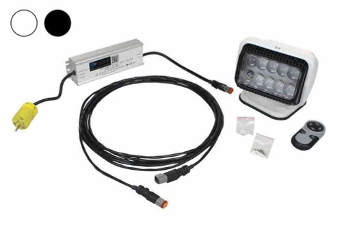 Larson Electronics 40 Watt Golight Wireless Remote Control LED Spotlight - 120-277 Volt AC - 900'L Beam - Inline Transformer