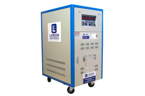 Larson Electronics 75 KVA Solid-state Voltage Frequency Converter - 208V 60 Hz Input to 380V 50 Hz Output - Mobile w/ Wheels