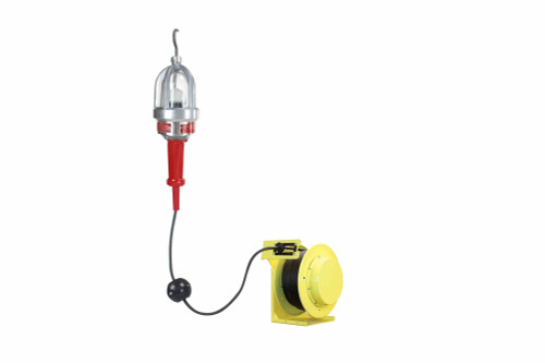 Larson Electronics Explosion Proof LED Drop Light & Reel - Class I, Div. I - 15 Watt LED - 200' 16/3 SOOW Cord - 2250 Lumen