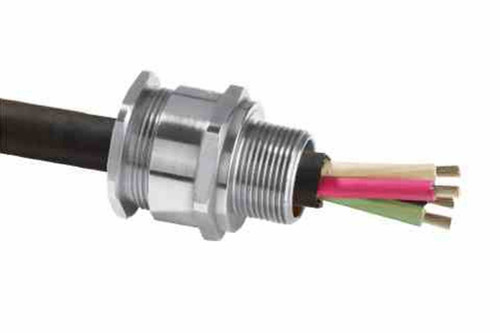 Larson Electronics Explosion Proof Cable Gland - Stainless Steel - Unarmored/Braided - ATEX Rated, IP68 - 1" NPT