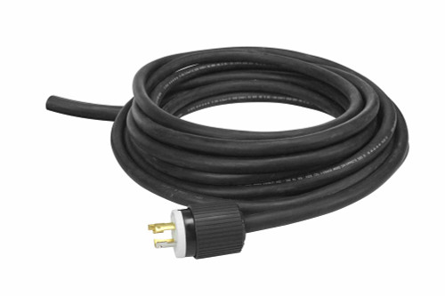 Larson Electronics 25' 10/3 SOOW Extension Power Cord - 250V - 30A Rated, Outdoor Rated - 6-30P, Blunt Cut End