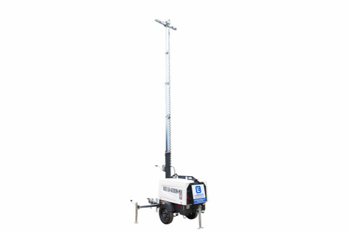 Larson Electronics Mobile Light Tower - 6kW Diesel Generator - 30' Tower - 30 Gal Capacity w/ 60-hr Runtime - NO LAMPS