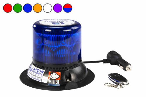 Larson Electronics 5W Battery-powered LED Strobe Light - Visible up to 500' at Night - Colored Lens - Wireless Remote