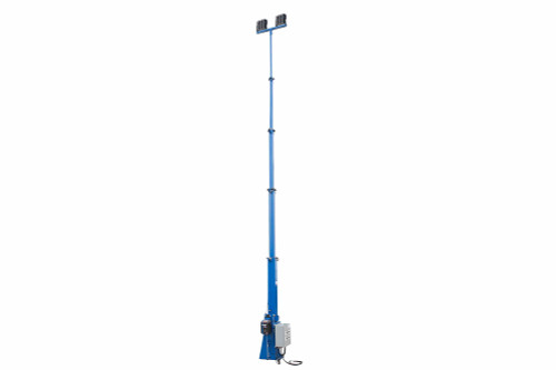 Larson Electronics 300W 5-Stage Fixed Mount Light Mast - 6.5' to 20' - 40,500 Lumens - Automatic Winch - 277V