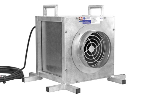 1/3 HP Explosion Proof Portable Ventilation Exhaust Fan - C1D1/C2D1 - 120V  - 1650 CFM - 15' Cord w/ EXP Cord Cap